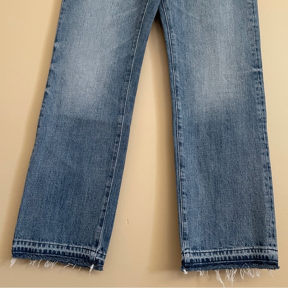 J. Crew Mid-Rise Straight Jeans Women's Size 27 in 1984 Rigid Cecilia Wash CC632 - Picture 8 of 12